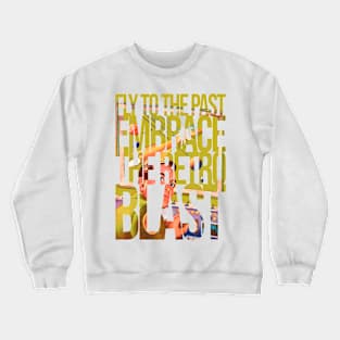 Rocket Fly To The Past, Embrace The Retro Blast Crewneck Sweatshirt